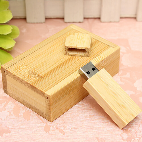  USB019 - USB Bambú rectangular